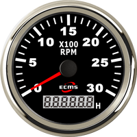 Tachometer GPS Tahan Air IP67 Baru 85mm 3000RPM dengan Instalasi Mudah untuk Mesin Diesel Kapal & Perahu