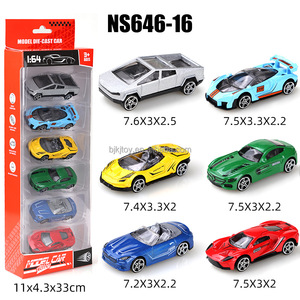 Lot de voitures miniatures en métal moulé sous pression 1/64, modèles de véhicules en alliage, petites voitures de course en plastique, jouets de collection - Product Image 4
