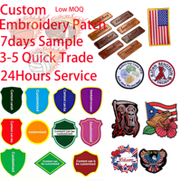 Patch Bordir Puerto Rico Ramah Lingkungan Desain Kustom Pola Drum Patch Kain Tempel Setrika untuk Dekorasi Pakaian Perayaan