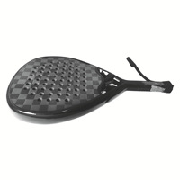 Raquette de paddle-tennis de plage en fibre de carbone Newchance, raquette de tennis de table d'extérieur, filet en nylon pour amateur