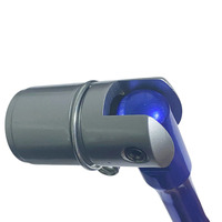 Clé à douille légère en aluminium pour échafaudage, tête flexible 7/16 pouces avec poignée ergonomique bleue