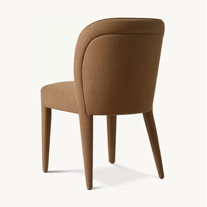 Silla lateral de comedor de tela Blair totalmente tapizada a mano con elegancia a medida de diseño belga OEM Sassanid - Product Image 4