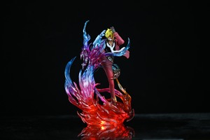 Figura de Anime de One Piece, <span class=keywords><strong>Vinsmoke</strong></span> Sanji, Pierna del Viento Demonio, Estatua Luminosa, Hielo Azul y Fuego Rojo, Modelo Coleccionable de PVC, Juguete de Regalo - Product Image 5