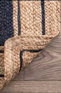 พรมวิ่งพื้นผิวพรีเมียม ทำจากปอกระเจาธรรมชาติ 100% ถักด้วยมือ ดีไซน์เรียบง่ายทันสมัย  รับสั่งทำพรมตามแบบ - Product Image 3