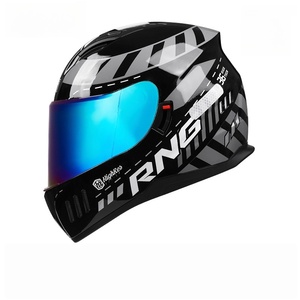 Casco de Motociclismo de Carreras con Certificación CCC, Lentes de Colores, Resistente al Agua <span class=keywords><strong>en</strong></span> Días Lluviosos, Resistente al Desgaste, Espejo Doble - Product Image 1