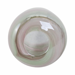 Vaso in Vetro Craquelé con Finitura Opaca, Vaso Decorativo Contemporaneo per Fiori, per Soggiorno e Arredamento Casa - Product Image 6