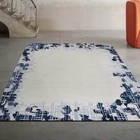 Italienischer Luxus-Modernteppich geometrische Streifen abstrakter Teppich Esszimmerfilz Wilton-Muster aus Polypropylen Esszimmer-Polypropylen