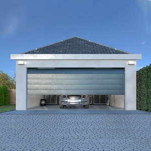 <span class=keywords><strong>Porte</strong></span> <span class=keywords><strong>de</strong></span> <span class=keywords><strong>garage</strong></span> sectionnelle automatique en alliage d'aluminium avec télécommande pliable <span class=keywords><strong>de</strong></span> qualité supérieure pour volet roulant industriel - Product Image 2