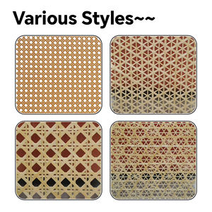 Panel de Resina Translúcida Personalizado con Textura de Mimbre Natural, Diseño Europeo Moderno, Resistente a la Humedad, para Caja de Luz Decorativa - Product Image 5