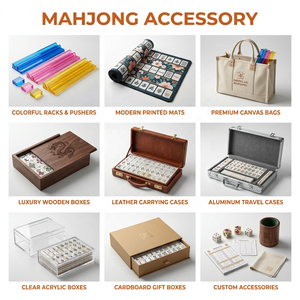 Candy Ice Cream Color Scheme American Mahjong Tiles 160 Set Acrílico Grabado Azulejos Pearl Racks Empujadores Listo para enviar EE. UU. Stock - Product Image 4