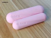 Ensemble d'haltères en silicone pour haltères et barres, personnalisé avec logo d'usine, doux pour la peau, lot de 2