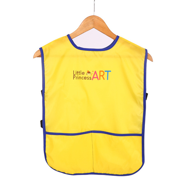 Custom Logo Kids Art Smock Waterproof Children Painting Aprons Kids Art Apron Kids Painting Aprons