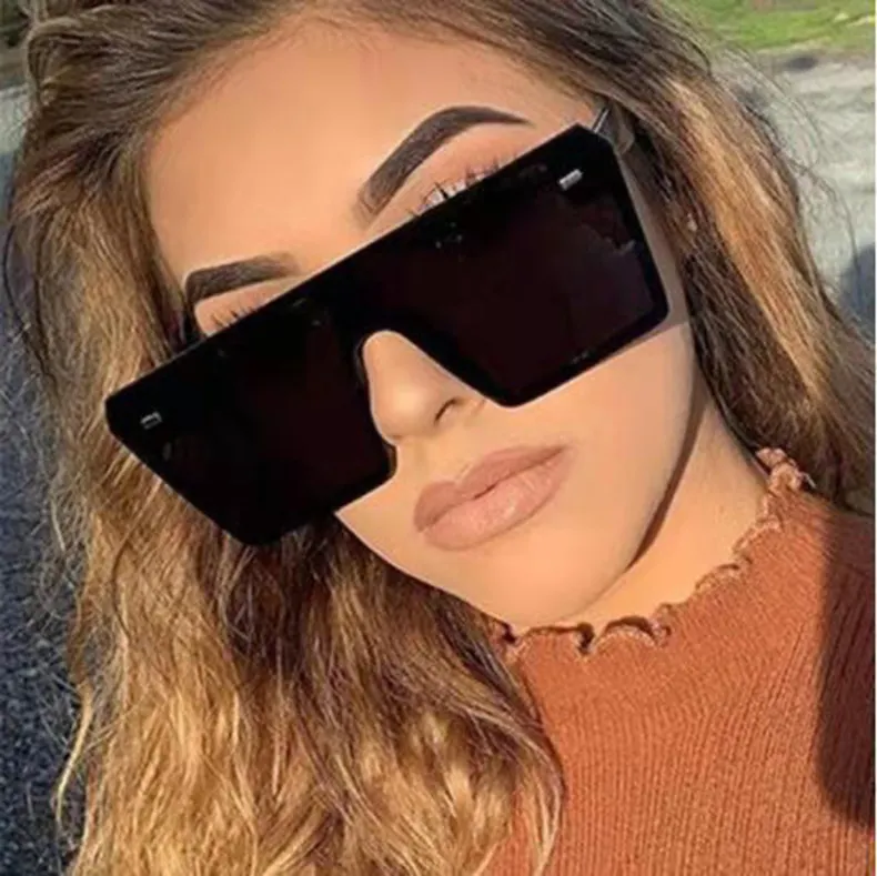 2021 Newest Fashion Trend Wholesale Mens Oversized Black Shades Womens Sun Glasses Sunglasses 2021