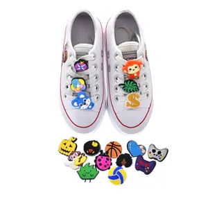 Cute Cartoon Animal Good Quality Various Styles Bulk Shoelace Clip Adapter For Sneakers Shoes Accessories Shoelace Charms