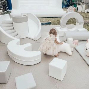Machine LB-W2 Blanche, petite combinaison d'équipements de jeu souple pour tout-petits, jouets d'intérieur et d'extérieur, location pour fêtes à domicile, aire de jeux pour enfants - Product Image 1