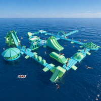 Parc aquatique flottant gonflable pour adultes, parc aquatique gonflable géant commercial, aire de jeux aquatique flottante