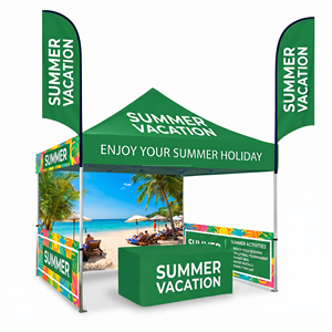 Carpa Publicitaria ADMAX <span class=keywords><strong>10x10</strong></span> con Logotipo, de Aluminio, para Interiores/Exteriores, para Ferias Comerciales, Exposiciones, Eventos, Gazebos, Toldos, Personalizable - Product Image 1