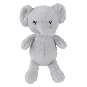 Peluche d'éléphant douce pour bébé et enfant, brodée, avec doublure en coton PP et maille, poupée réconfortante, cadeau pour la décoration de la chambre d'enfant - Product Image 1