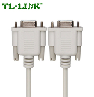 Kabel Serial RS232 9-Pin Male ke Female DB9 9-Pin Konverter PC Ekstensi Jalur Data Printer