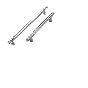 Poignées de <span class=keywords><strong>meuble</strong></span> modernes réglables en alliage de zinc chromé Oukali pour tiroirs de cuisine, chambre et salle de bain - Product Image 2