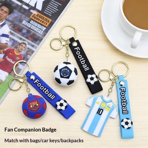 Porte-clés PVC avec maillot <span class=keywords><strong>de</strong></span> foot <span class=keywords><strong>de</strong></span> star <span class=keywords><strong>de</strong></span> la Coupe du Monde et design effet gouttelettes pour sac d'école et pendentif <span class=keywords><strong>de</strong></span> clés Chine - Product Image 3