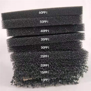 <span class=keywords><strong>Mousse</strong></span> de polyuréthane au charbon actif 18-60ppi, éponge filtrante réticulée à cellules ouvertes <span class=keywords><strong>pour</strong></span> média filtrant biologique d'aquarium, service de découpe - Product Image 1