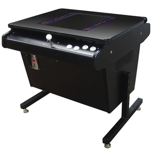 Máquina de juegos Arcade, receptor de monedas, token, <span class=keywords><strong>juego</strong></span> de <span class=keywords><strong>mesa</strong></span> de cóctel interior de madera con 60 juegos en 1 - Product Image 1