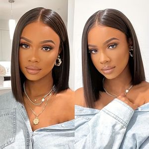 <span class=keywords><strong>Cheveux</strong></span> humains vietnamiens bruts souper Double dessiné Bob <span class=keywords><strong>court</strong></span> pour les femmes noires <span class=keywords><strong>cheveux</strong></span> humains vierges bruts perruques sans colle Swiss HD Lace Front - Product Image 4