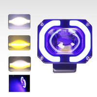 4x4 Offroad 4 pouces 30W LED lampe de travail phares 12-80V double couleur moto projecteur phare brouillard conduite lumière 30 + commentaires