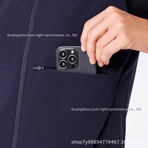 <span class=keywords><strong>Chaleco</strong></span> de <span class=keywords><strong>Enfermera</strong></span> <span class=keywords><strong>Azul</strong></span> Oscuro de Poliéster Tejido para Mujer, Resistente al Frío, al Viento y Cómodo para el Trabajo Hospitalario - Product Image 2