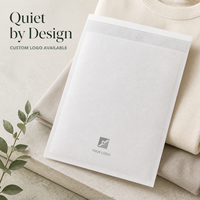 Bolsa de Embalaje de Prendas de Vestir de Papel Glassine Mate con Logotipo Personalizado, Embalaje Interior Minimalista para Ropa, para Equipos de Abastecimiento de Prendas