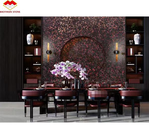 Lastra ad arco in <span class=keywords><strong>pietra</strong></span> lussuosa in marmo importato rosso di alta qualità melograno - Product Image 2