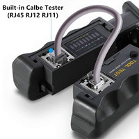 Cortador de alambre modular multifunción de acero 468ST RJ11/RJ12/RJ45 6P/8P herramienta de prensado con probador Pelacables Ethernet