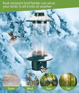 Comedero y bebedero de pico de cobre para mascotas, suministros para pájaros - Product Image 4