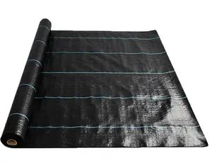 Agricultural Weed Barrier Plastic Weed Mat UV Ground Cover Black Landscape Fabric