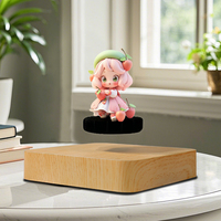 Décoration de table Base carrée Présentoir à lévitation magnétique Commande par interrupteur écologique Cadeau spécial noir Plate-forme flottante pour