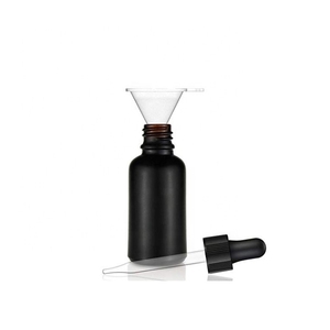 LLG Offre Spéciale 2oz noir mat 60ml bouteille en verre d'huile essentielle givrée avec pipette compte-gouttes pour cosmétique maison - Product Image 4