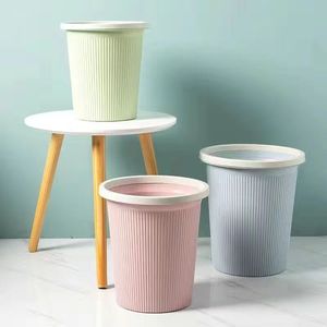Ensemble de trois poubelles avec anneau de pression, poubelles cylindriques d'intérieur, lot de 3 - Product Image 1
