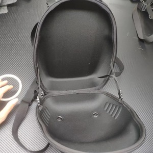 <b>EVA</b> Hat Storage Bag Black Single Compartment Portable With Zipper For Baseball Cap Protection - Product Image 3