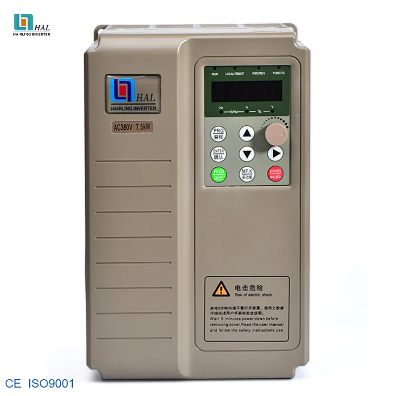 AC Drive 220V ถึง380V 4kw 5.5KW 7.5kw,แรงดันไฟฟ้าขาเข้า1PH/3PH 220V,แรงดันขาออก3ph 380V VFD RS485ตัวแปลงความถี่