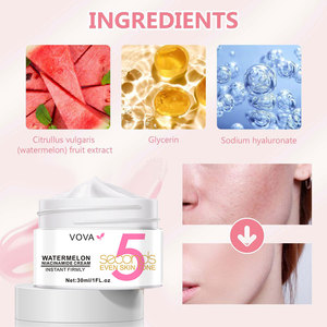 Crema Facial de Sandía con Nicotinamida, Ingredientes Orgánicos Veganos, Antienvejecimiento, Suavizante, Reafirmante Instantánea, 30 ml, Venta al por Mayor <span class=keywords><strong>VOVA</strong></span> - Product Image 4