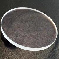 Lentilles de montre en verre saphir plat personnalisables OEM cadran lumineux trou central motif de Fresnel résistant aux rayures double convexe
