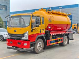 รถบรรทุกถังสุญญากาศ SINOTRUK 6 ล้อ ขนาด 12-14 ลูกบาศก์เมตร พร้อมช่องเก็บของแบบกำหนดเอง ขับเคลื่อนด้วย PTO พร้อมปั๊มเจ็ทและปั๊มสุญญากาศ สำหรับทำความสะอาดตะกอนในเขตเทศบาล - Product Image 4