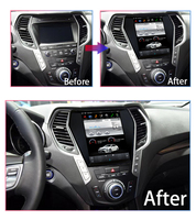 Autoradio Android Écran Tesla Lecteur DVD Vidéo pour Hyundai IX45/Santa Fe 2013 Système Audio de Voiture avec Plug and Play
