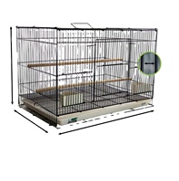 Ensemble de mangeoires en fil métallique pour cage de vol d'oiseaux de compagnie, fournitures d'élevage pour oiseaux, léger et respirant