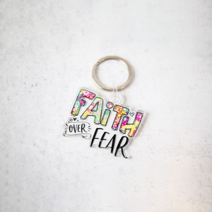Tùy chỉnh rõ ràng Acrylic Christian Keychain nhựa đầy cảm hứng móc khóa đức tin motivational báo giá Anime Xe móc Khóa Phụ Kiện - Product Image 6