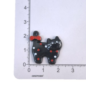 Lazos para el pelo de gato con diseño de lazo manchado hechos a mano, accesorios de joyería DIY de resina plástica para regalo infantil, Verano 2026 - Product Image 5