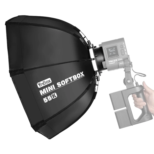 Yongnuo YnBox MINI Softbox 55K Foldable Octagon Depth Soft Box for Bowens Mount LED Light Light Weight