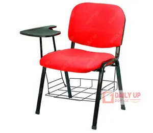 Cushion Chair With Tablet for Office Lecture Hall Chair with Desk and Basket Wholesaler School Supplies