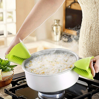 Mini gants de cuisine en silicone imprimés, résistants à la chaleur, pour vaisselle et cuisson